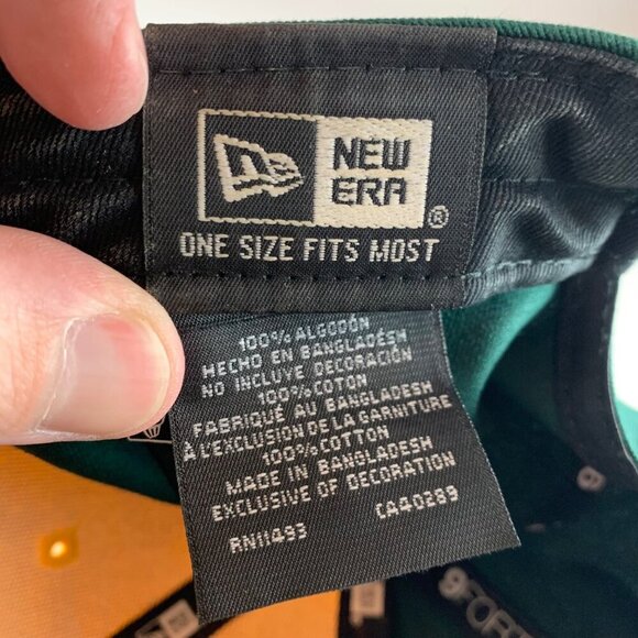 Oakland Athletics MLB Green Gold New Era 9Forty Snapback Adjustable Hat - Picture 5 of 6